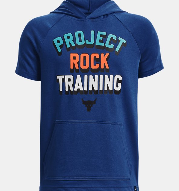 Under Armour Boys' Project Rock Training Short Sleeve Hoodie